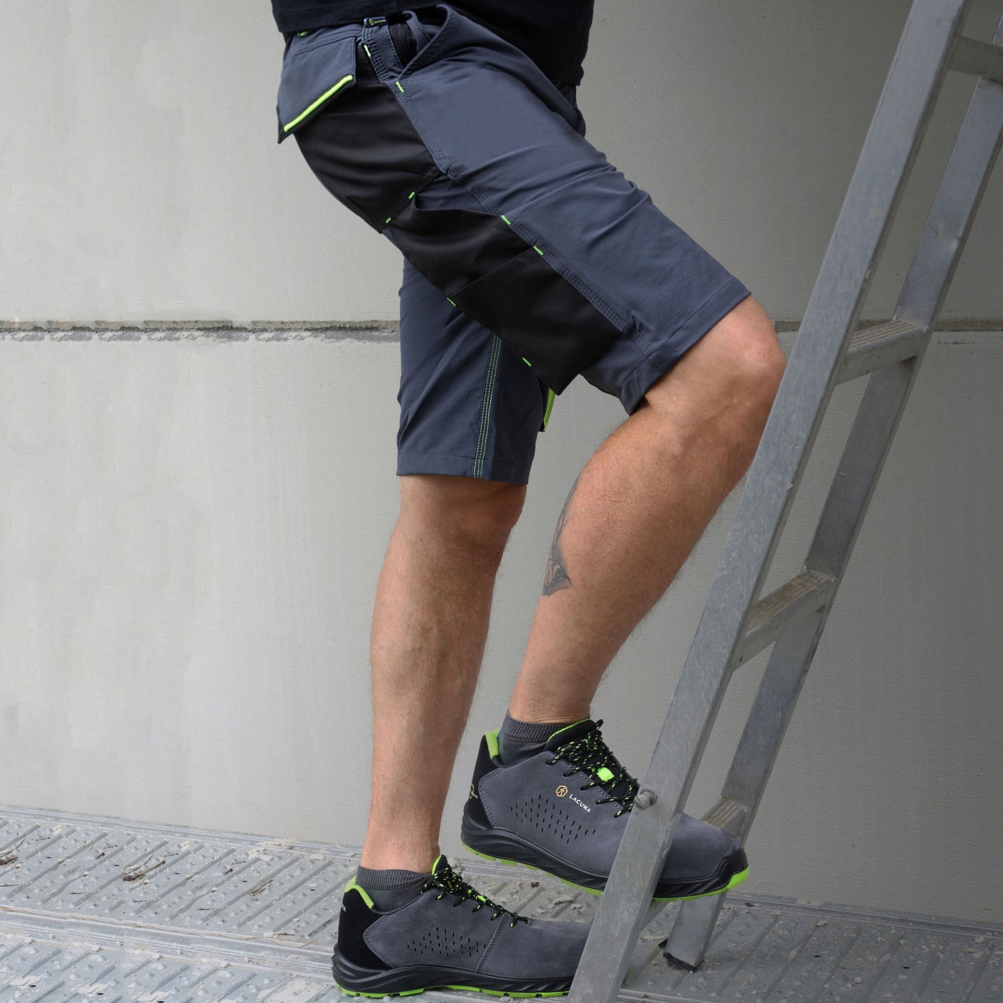 Radne pantalone kratke MOVE FLEX sive