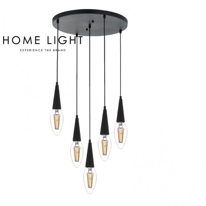 BELLO 23065 VISILICA 5*E14 CRNA