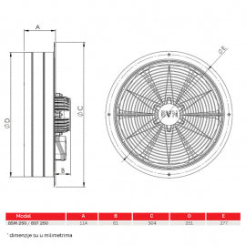 BVN-VENTILATOR BSM 250-2K