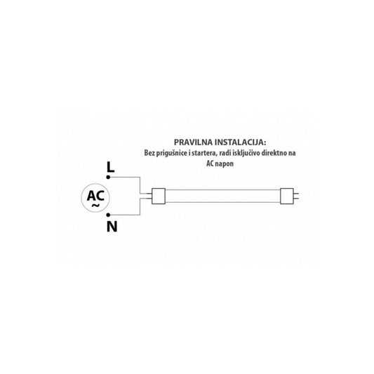 DAWN LED CEV T8 18W 3000K 1800lm JEDNOSTRANA