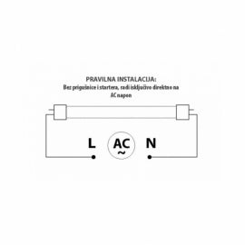 DAWN LED CEV T8 18W 4000K 1800lm DVOSTRANA