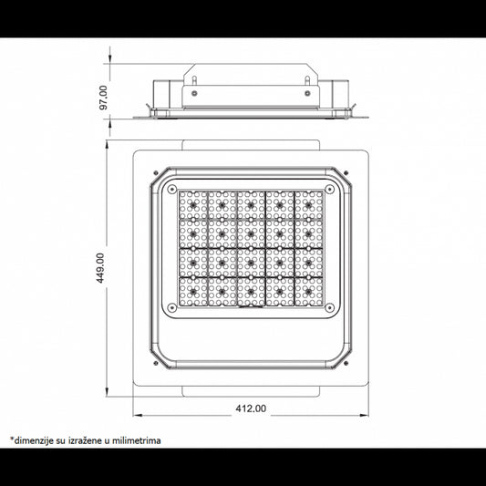 DAWN LED REFLEKTOR BR-FL100W-07K 5000K 13000lm 90° IP65
