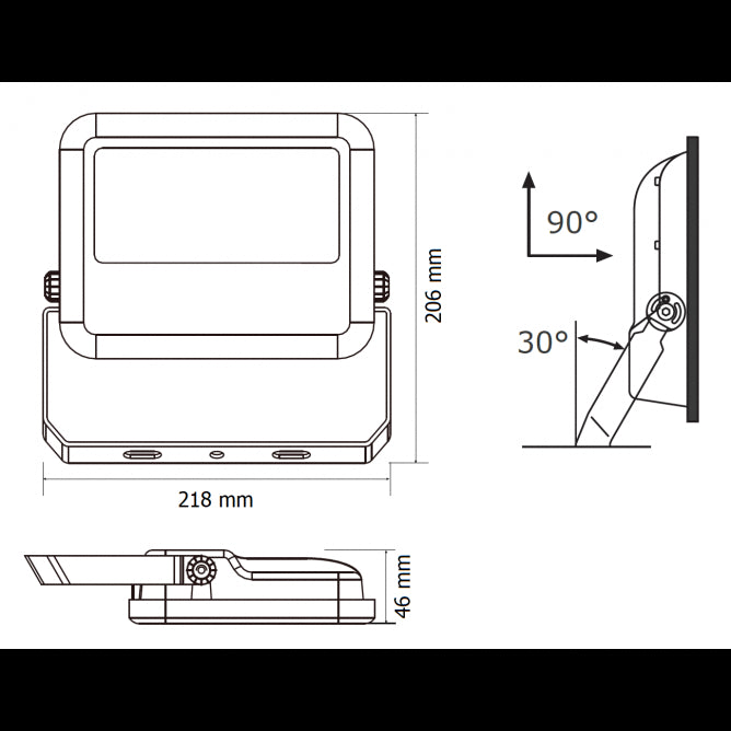 DAWN LED REFLEKTOR BR-FL50W-02 6500K 5500lm 100°  IP65