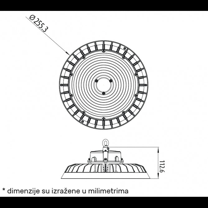 DAWN LED REFLEKTOR HBB-150W 4000K 90° IP65