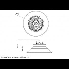 DAWN LED REFLEKTOR RK-HBL80W-02-G16 10400lm 120° IP65