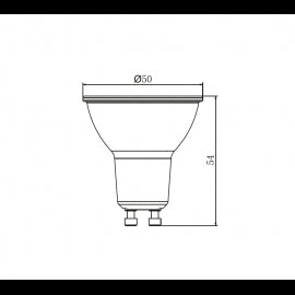 DAWN LED SIJALICA GU10 4.7W 3000K 345lm 36°