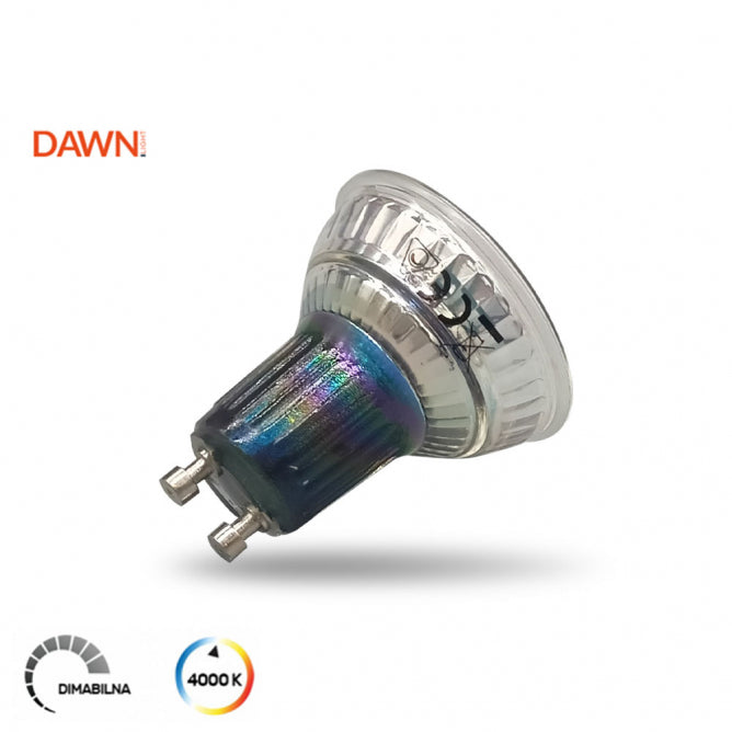 DAWN LED SIJALICA GU10 DIM. 6.5W 4000K PAR16 80 575lm 36° IP20