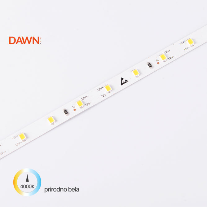 DAWN LED TRAKA HL 2835-60-NW 12V IP20 (5met, 4.8W/m, 8mm)