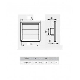ERA ZALUZINA 2121K12,5F SIVA (KRZ)