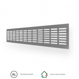 ERA ZALUZINA 4810DP Al SILVER (480x100 mm)