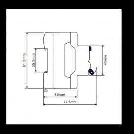 FID SKLOPKA 25/0.03A 4P BITON RCA-4