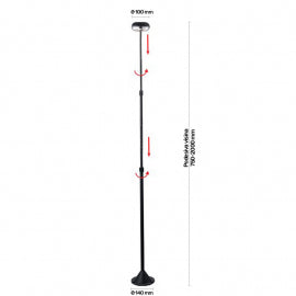 LED SVETILJKA HILITE 5743 STUBNA 6W 3000K IP54 SIVA ANTRACIT