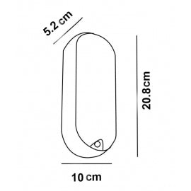 LED SVETILJKA BL1 ELIPSA 18W 4000K IP65 BELA