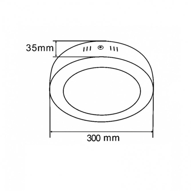 LED PANEL KA-C5 24W 4000K CRNI