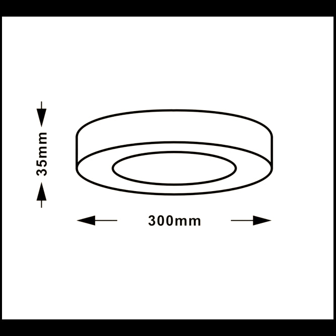 LED PANEL N/Z KNC5-24W 3000/4000/6000K
