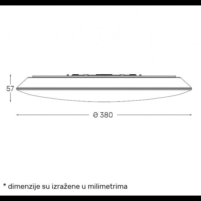 LED PLAFONJERA DCL1213 28W 3000/4000/6500K IP54