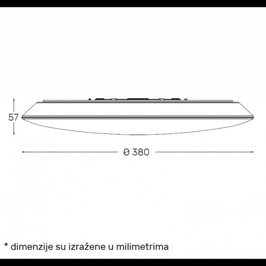 LED PLAFONJERA DCL1213 36W 3000/4000/6500K IP54