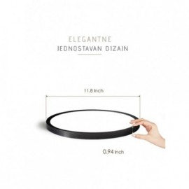 LED PLAFONJERA MOON BLACK 24W 4000K