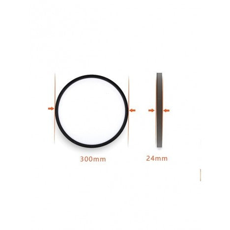 LED PLAFONJERA MOON BLACK 24W 4000K