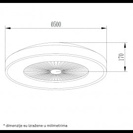 LED PLAFONJERA OSD-002 60W 3000K/4000K/6000K DRVO