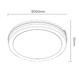LED PLAFONJERA X09-300-24W 3000/4000/6500K IP65 DRVO