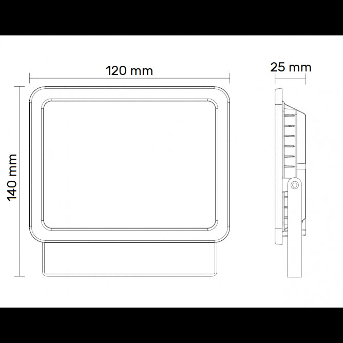 LED REFLEKTOR BR-FL20W-04A2 CRNI
