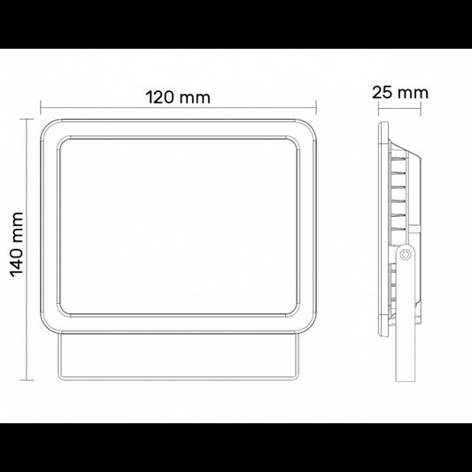 LED REFLEKTOR BR-FL20W-04A2 CRNI