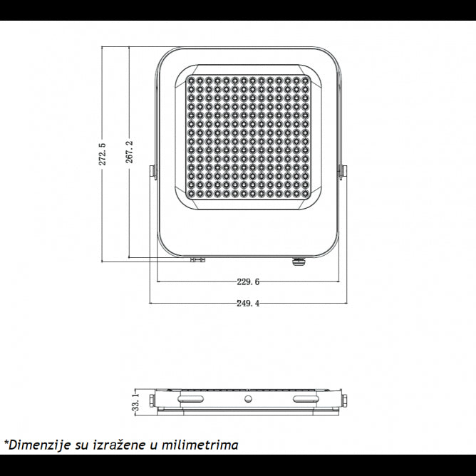 LED REFLEKTOR IK03 150 W 6500K