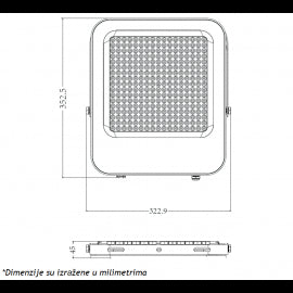LED REFLEKTOR IK03 300 W 6500K