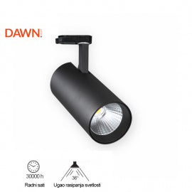 LED REF SINSKI JM-4068 10W 3000K 36° CRNI TROFAZNI