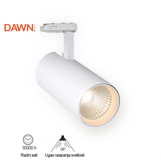 LED REF SINSKI JM-4070 30W 3000K 36° BELI TROFAZNI