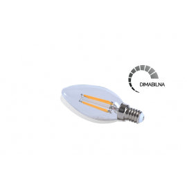LED SIJALICA FILAMENT DIM C35 E14 4W 2700K 400lm