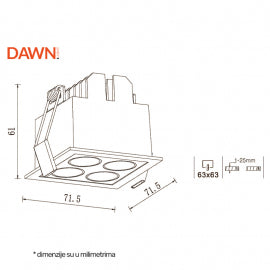 LED SVETILJKA FGL04 11W 3000K 40° BELA
