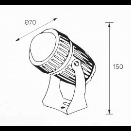 LED SVETILJKA GA-SPN030 9W 4000K IP66