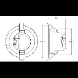 LED SVETILJKA L1760-10 PLAFONSKA DIM 9W 3000-4000-5700K BELA