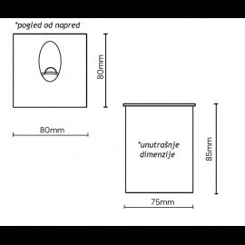 LED SVETILJKA L2930-13 ZIDNA 3.5W 4000K 15° BELA