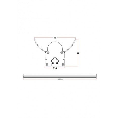 LED SVETILJKA LT-T-020-120 560W  DIM 3000K CRNA