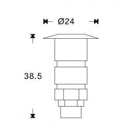 LED SVETILJKA SC-F102A PODNA 0,6W (4000-4500K) IP65 NIKL