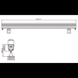 LED REFLEKTOR JM-078 36W RGBWW 4in1 3000K IP66 24V