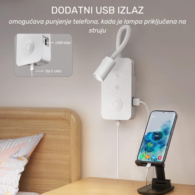 LED ZIDNA SVETILJKA ELY00X-1 BELA