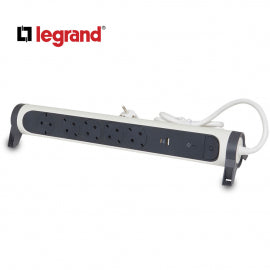 LG 694510 PRODUZNI BLOK SA UPZ 5X2P+E 1XUSB-A 1XUSB-C 1.5M (BELA/T.SIVA)