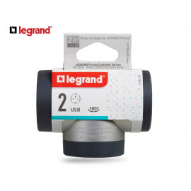 LG 694524 ADAPTER ROTIRAJUCI 2X2P+E 1XUSB-A 1XUSB-C (ALU/T.SIVA)