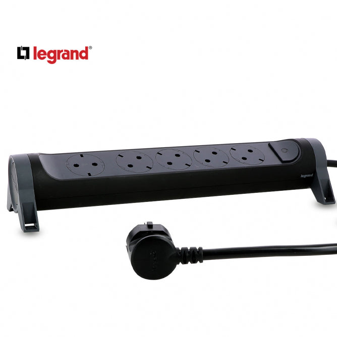 LG 694532 PRODUZNI BLOK 5X2P+E 1.5M (CRNA/T.SIVA)