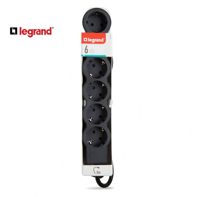 LG 694566 PRODUZNI BLOK 6X2P+E 3M (CRNA/T.SIVA)