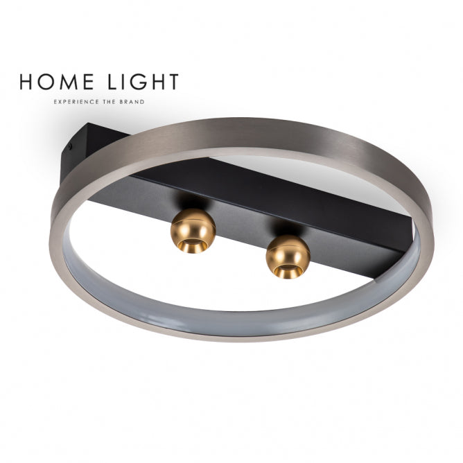 LUNA 233 PLAFONSKA SVETILJKA 29W 3000K SIVA/ZLATO