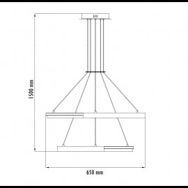 LUNA 236 LUSTER 61W 3000/4000/5700K ZLATO