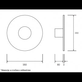 LUNA 277 ZIDNA LAMPA 7W 3000K
