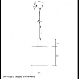 LUNA 282 VISILICA 10.5W 3000K