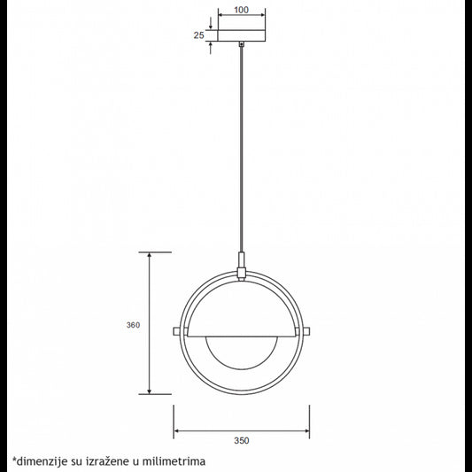 LUNA 291 VISILICA 1*E27