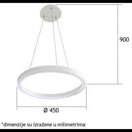 LUNA 43 LUSTER POO91045A 20W 3200K